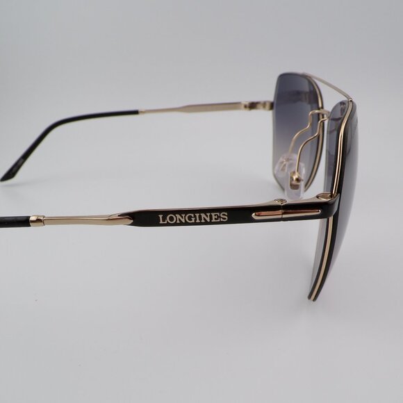 Longines Rimless Mirrored Smoke Navigator Shades, Aviator Pilot Unisex RX 60mm - Picture 6 of 14